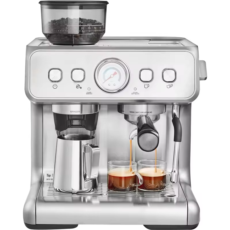 Espresso Machine with Grinder 15 Bar Semi Automatic Espresso Coffee Maker