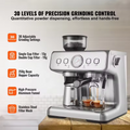 Espresso Machine with Grinder 15 Bar Semi Automatic Espresso Coffee Maker