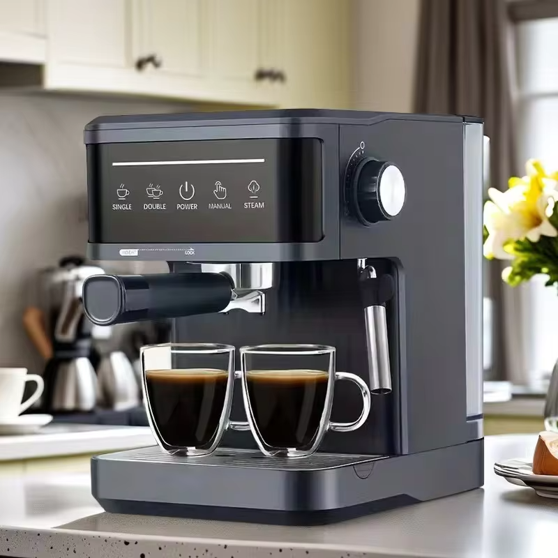 Home Coffee Machine 20Bar Pump Pressure Energy Saving Self-Cleaning Portable Small Coffee Grinder Machine for Home Office