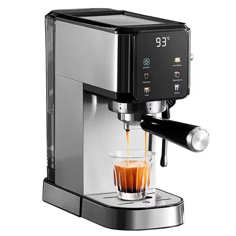 SIHAO 20Bar Touch Screen Espresso Machine Stainless Steel Coffee Maker with Milk Frother Touch Screen BPA-Free & Easy Clean
