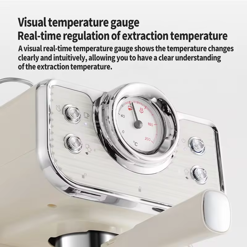 20Bar Semi-Automatic Espresso Machine,Extraction water volume and temperature