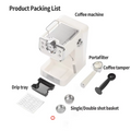 20Bar Semi-Automatic Espresso Machine,Extraction water volume and temperature