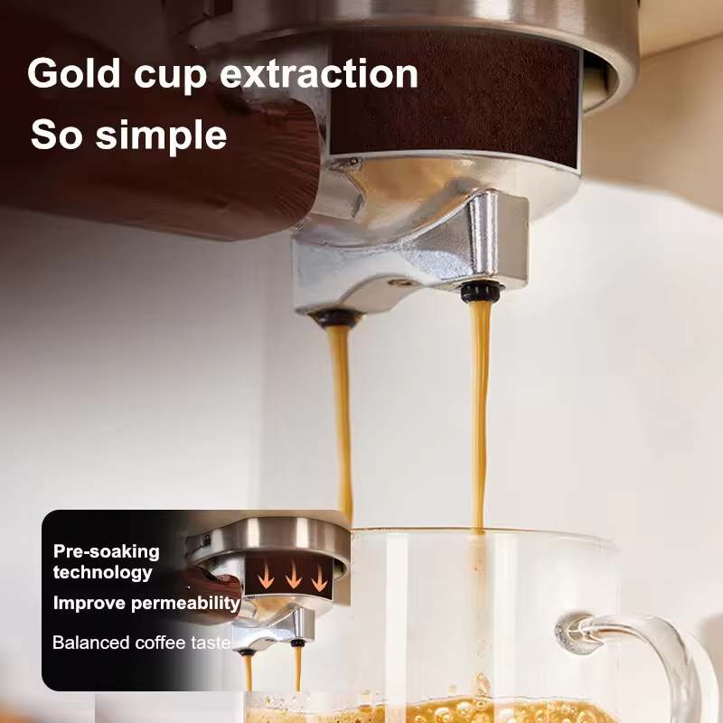 Espresso Coffee Machine Semi-Automatic Home & Office Coffee Maker 20Bar Pump Pressure with Milk Frother Perfect Gift for Coffee