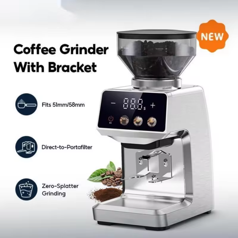 220V Automatic Coffee Mill Electric Coffee Grinder Small Household Coffee Machine With 35 Gears For Espresso American Coffee