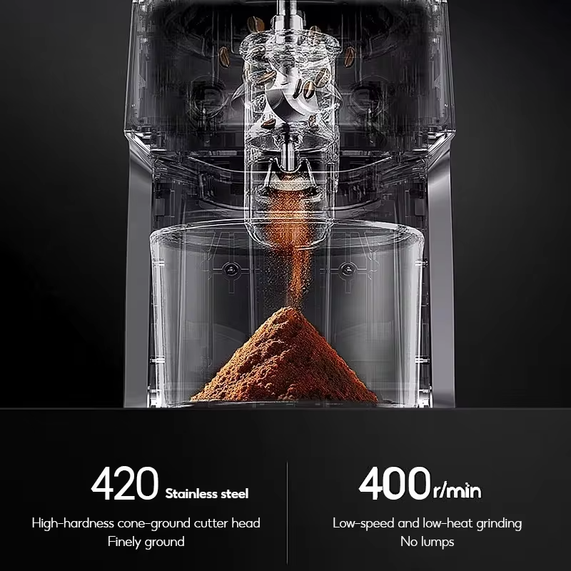 220V Automatic Coffee Mill Electric Coffee Grinder Small Household Coffee Machine With 35 Gears For Espresso American Coffee