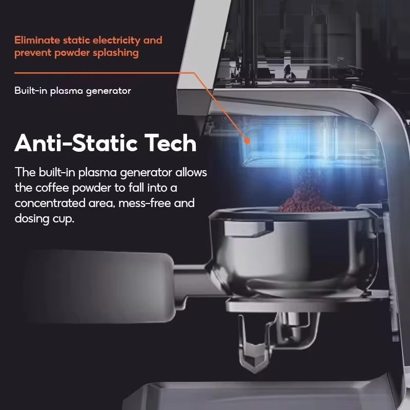 220V Automatic Coffee Mill Electric Coffee Grinder Small Household Coffee Machine With 35 Gears For Espresso American Coffee