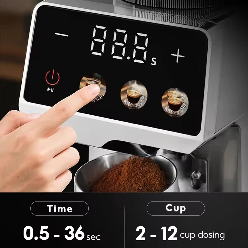 220V Automatic Coffee Mill Electric Coffee Grinder Small Household Coffee Machine With 35 Gears For Espresso American Coffee
