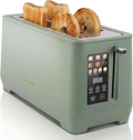 4 Slice Toaster, Long Slot Touch Screen Retro Toaster with Digital Countdown, Extra-Wide Slots for