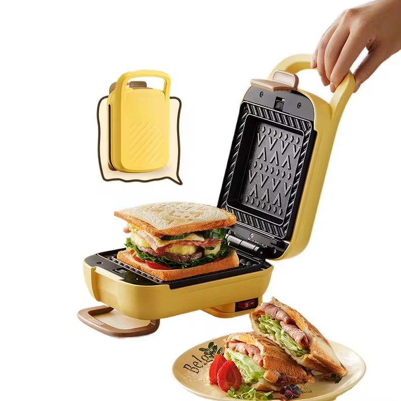 220V Electric Sandwich Maker for Breakfast Home Thickened Sandwich Machine Multi Functional Toaster