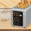 High Quality Wholesale Automatic 2-Slice Stainless Steel Bread Toaster Fast Heating Breakfast Maker Household Toasters