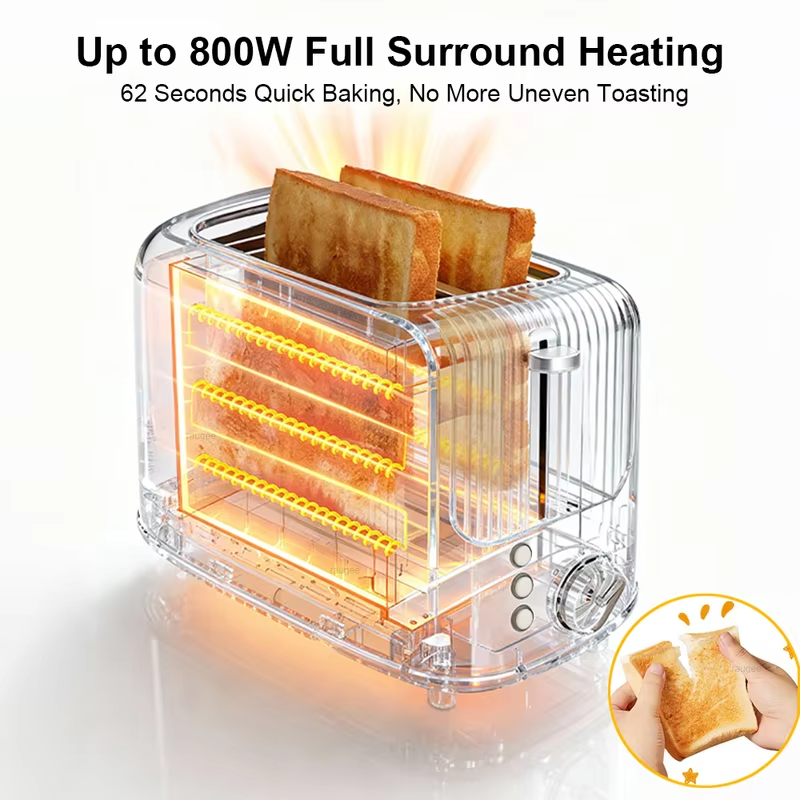 Toaster 2 Slice Extra Wide Slots Toaster for Bagels Breads with 7 Browning Settings Removable Crumb Tray Toaster Bread Toaster