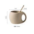 Vintage Ceramic Coffee Cup Saucer 220ml Breakfast Milk Oat Drink Mug Exquisite Afternoon Tea Coffee Cup Birthday