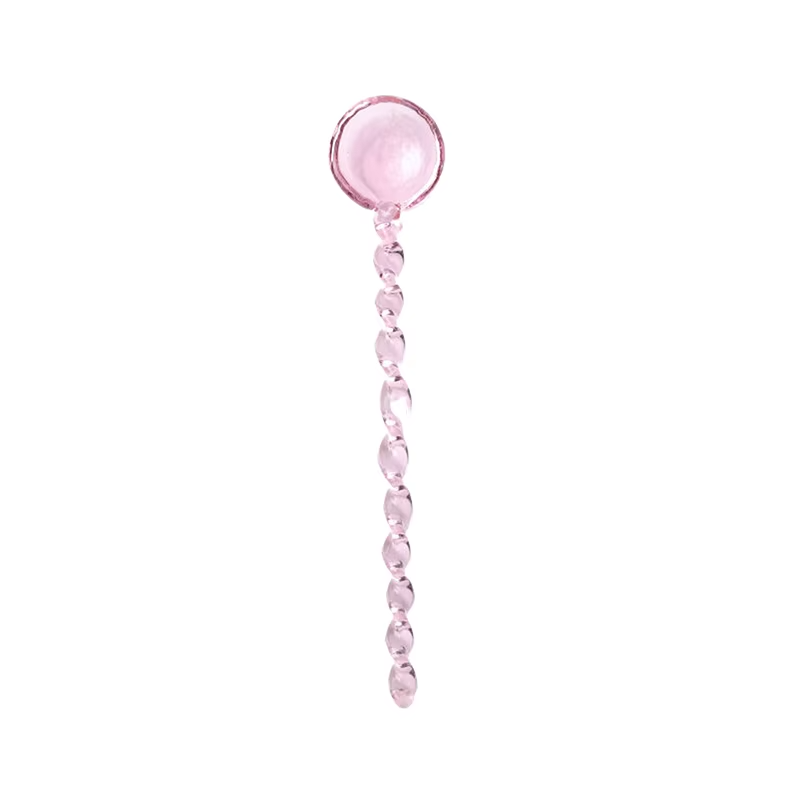 Glass Coffee Scoops With Long Handle Colorful And Cute Teaspoon Kitchen Accessories Milk Dessert Ice Cream Spoon
