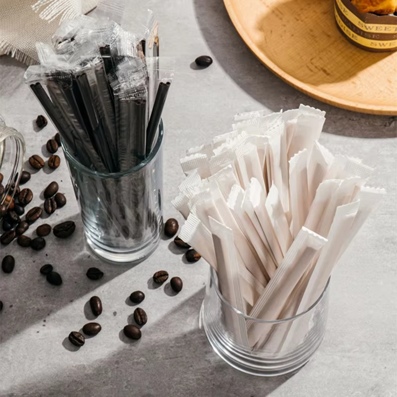 GIANXI Disposable Stirring Stick Handmade Coffee Mixing Sticks Individual Package Beverage Mixing Tool Coffee Accessories