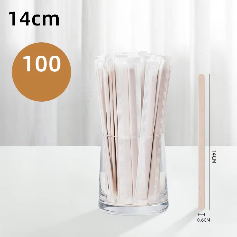 GIANXI Disposable Stirring Stick Handmade Coffee Mixing Sticks Individual Package Beverage Mixing Tool Coffee Accessories