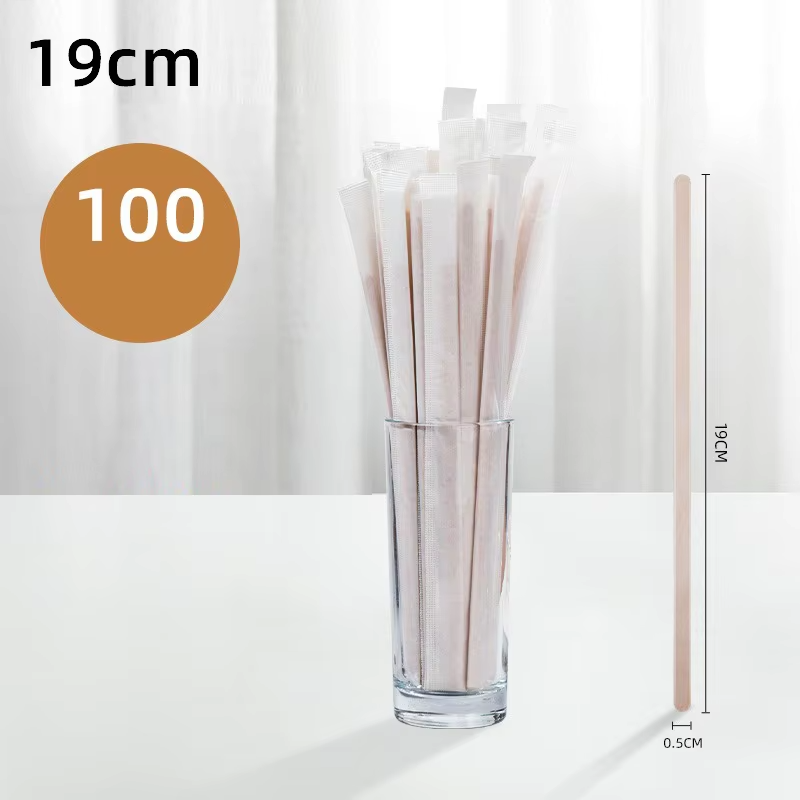 GIANXI Disposable Stirring Stick Handmade Coffee Mixing Sticks Individual Package Beverage Mixing Tool Coffee Accessories